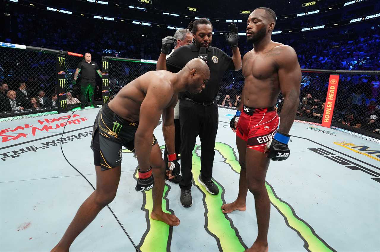 UFC champ Leon Edwards hopes that a spectacular KO by Usman will encourage council estate tearsways to pursue their dreams