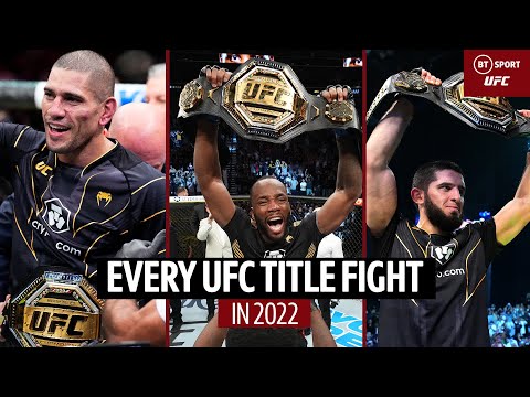 Every UFC title fight in 2022  Epic wars, razor close decisions, and historical moments  BT Sport