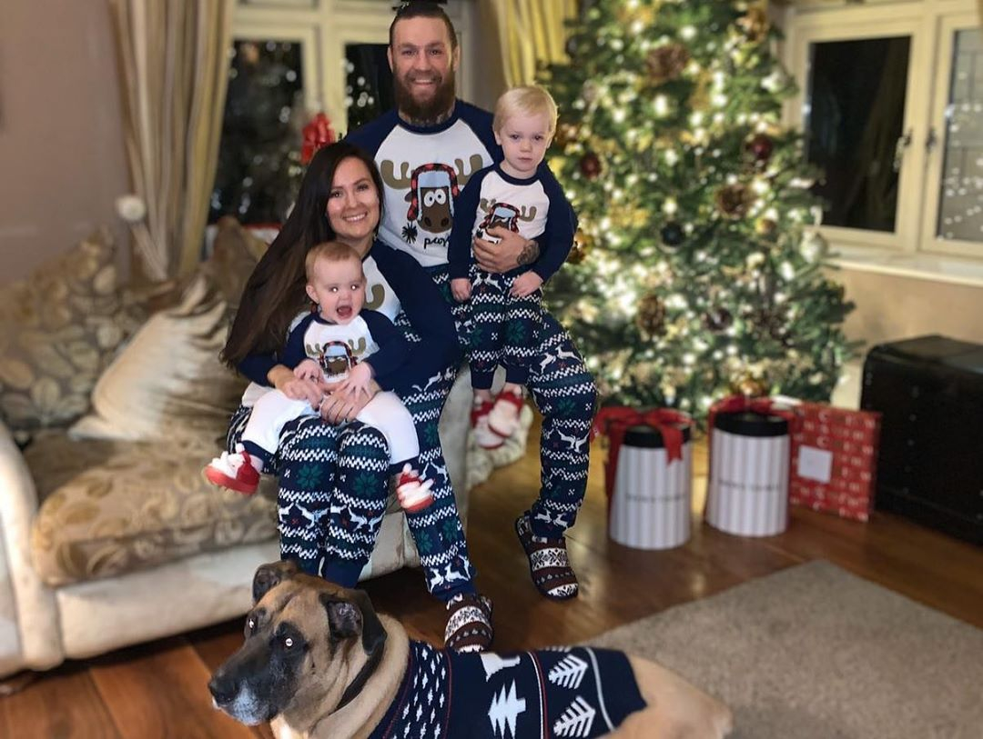 McGregor and his family enjoyed Christmas at their Irish home