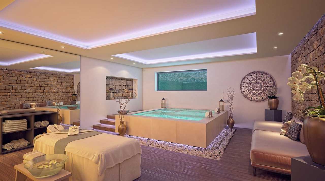 The home boasts its own spa