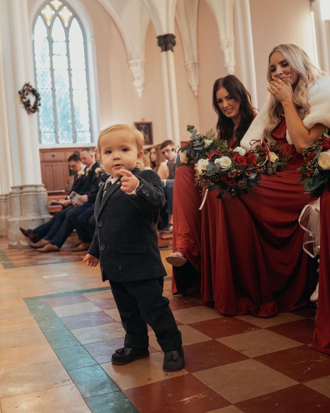 Conor McGregor, Dee Devlin and all smiles while they share a romantic moment to celebrate her sister's wedding.