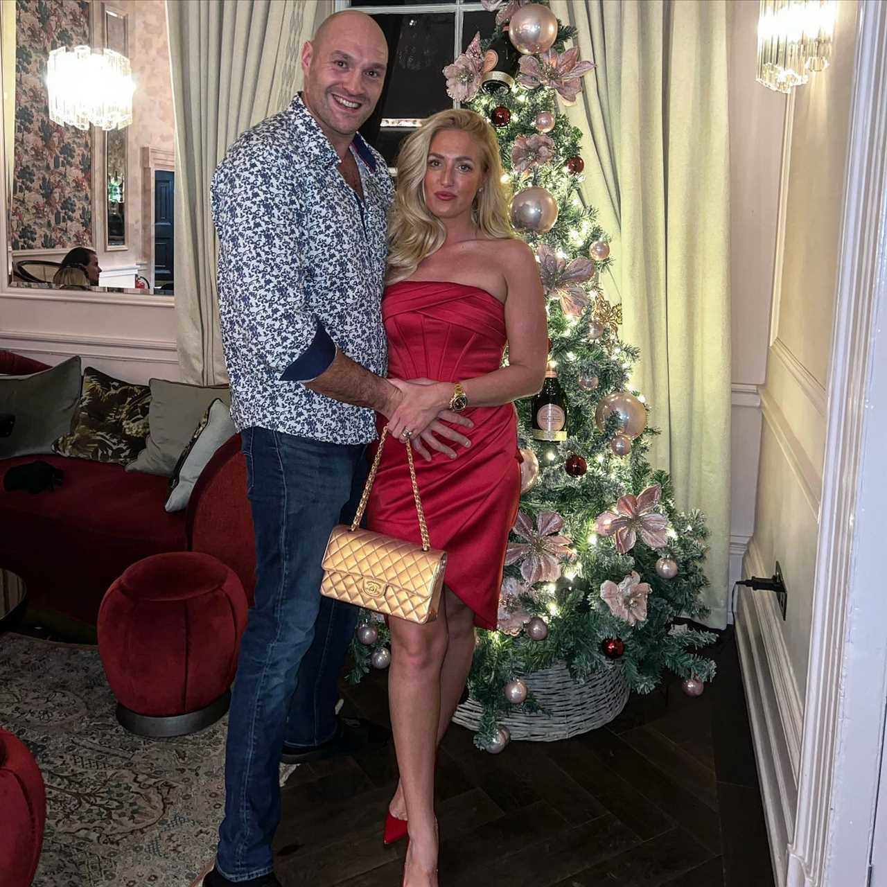 Paris Fury discusses pregnancy rumours as Tyson is pictured holding her hand in love up NYE post