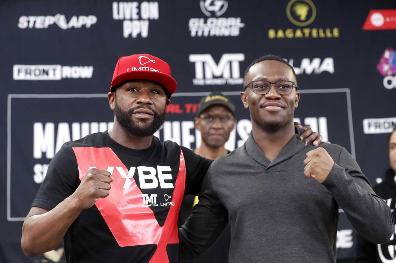 Floyd Mayweather announces plans for his first ever UK bout NEXT MORNING as he prepares to host another exhibition following Deji's win