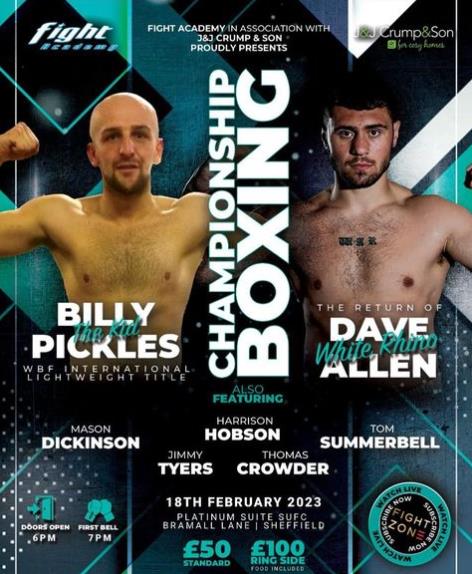 Boxer Dave Allen transforms his body with three-stones, but fans are confused by a promo photo for the next fight
