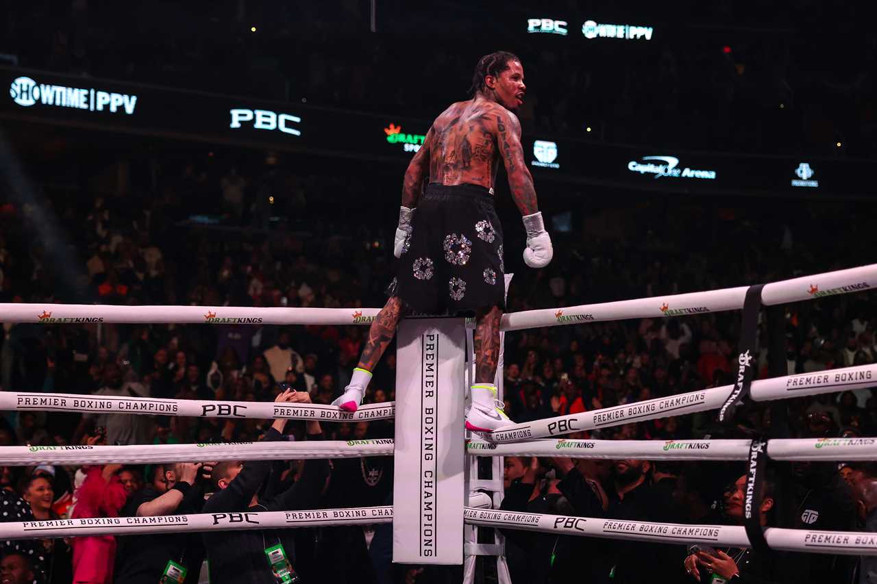 After battering his opponent, Gervonta Davis stops Hector Luis Garcia in the eighth round.