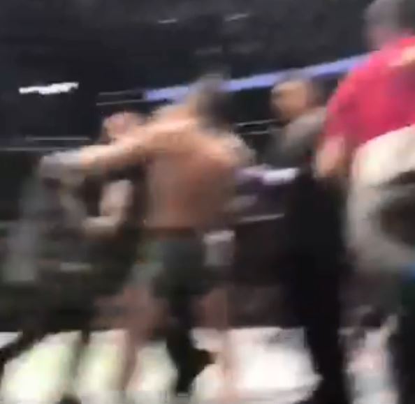 Never-before-seen footage shows Conor McGregor punching Khabib's partner in brutal post-fight brawl