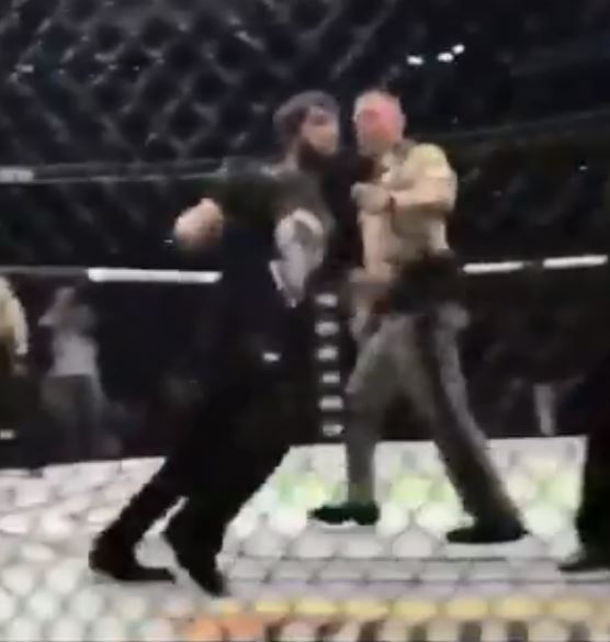 Never-before-seen footage shows Conor McGregor punching Khabib's partner in brutal post-fight brawl