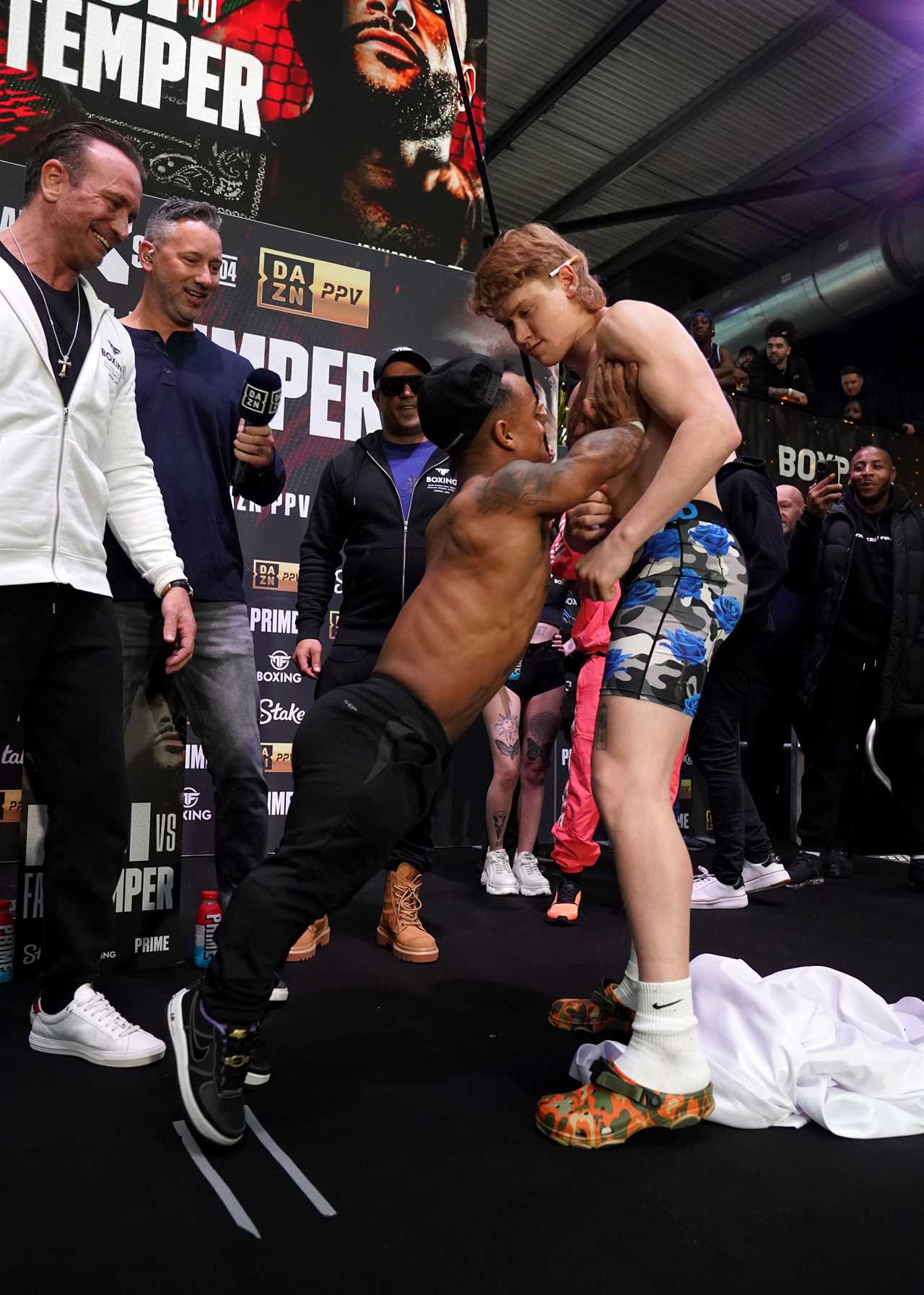 Who and what is the mystery opponent in KSI vs Faze Temper's undercard at Misfits 004?