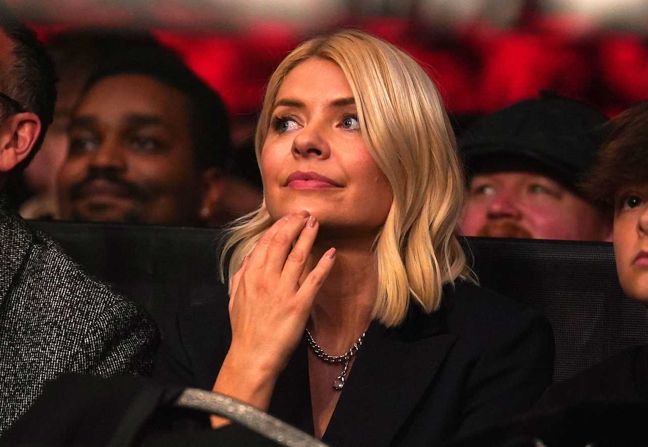Holly Willoughby invites Emma Bunton, Spice Girl from Spice Girls Boxing, to fight in the next Misfits boxing bout as she amazes fans at KSI