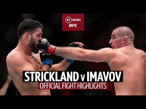 Sean Strickland Vs. Nassourdine Imavov Official UFC Fight Highlights