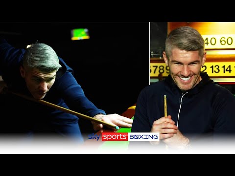 Celebrity, flashy and flashy antics? My mum would slap you! Liam Smith plays snooker and shoots at Eubank Jr.
