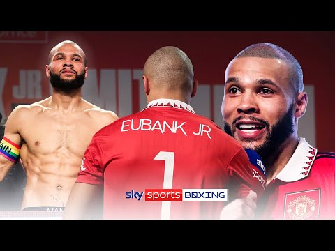 I'm going enjoy the punishment! Chris Eubank Jr scolds Liam Smith in a Man Utd shirt