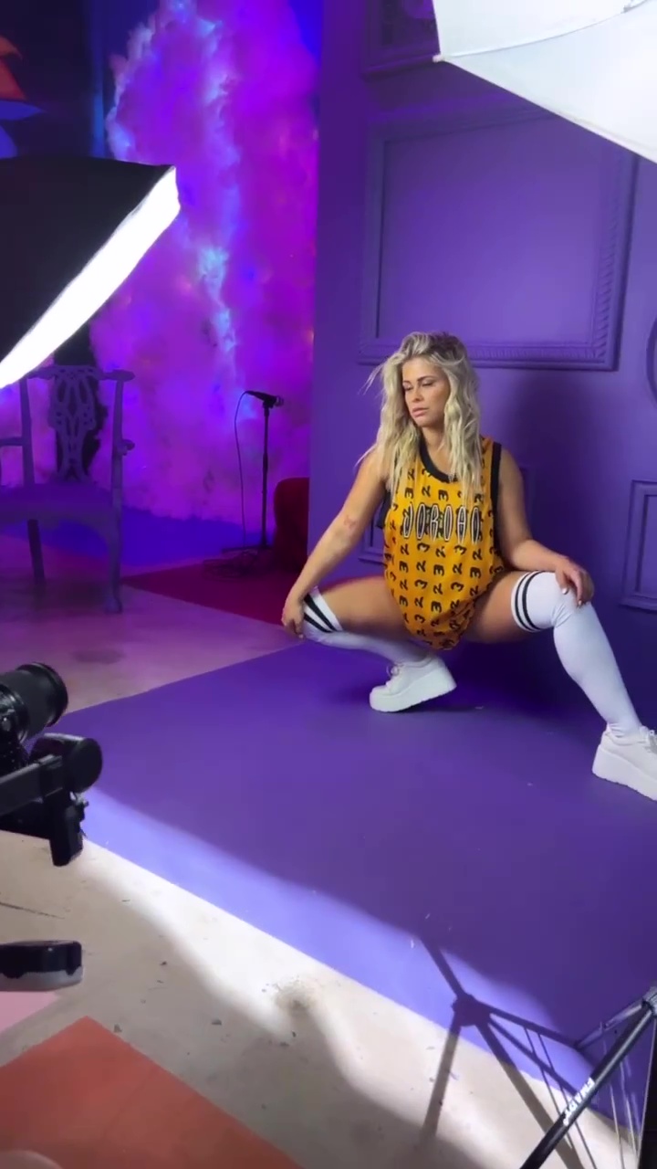 Paige VanZant takes part in a steamy photo shoot where an ex-UFC beauty models a series of sexy outfits and poses half-naked
