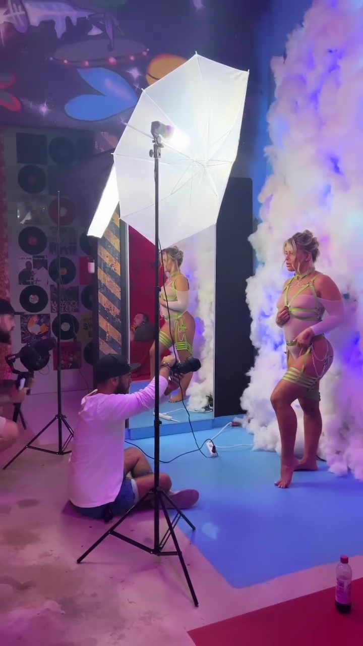 Paige VanZant takes part in a steamy photo shoot where an ex-UFC beauty models a series of sexy outfits and poses half-naked