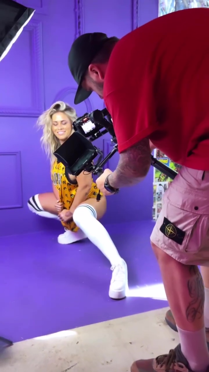 Paige VanZant takes part in a steamy photo shoot where an ex-UFC beauty models a series of sexy outfits and poses half-naked