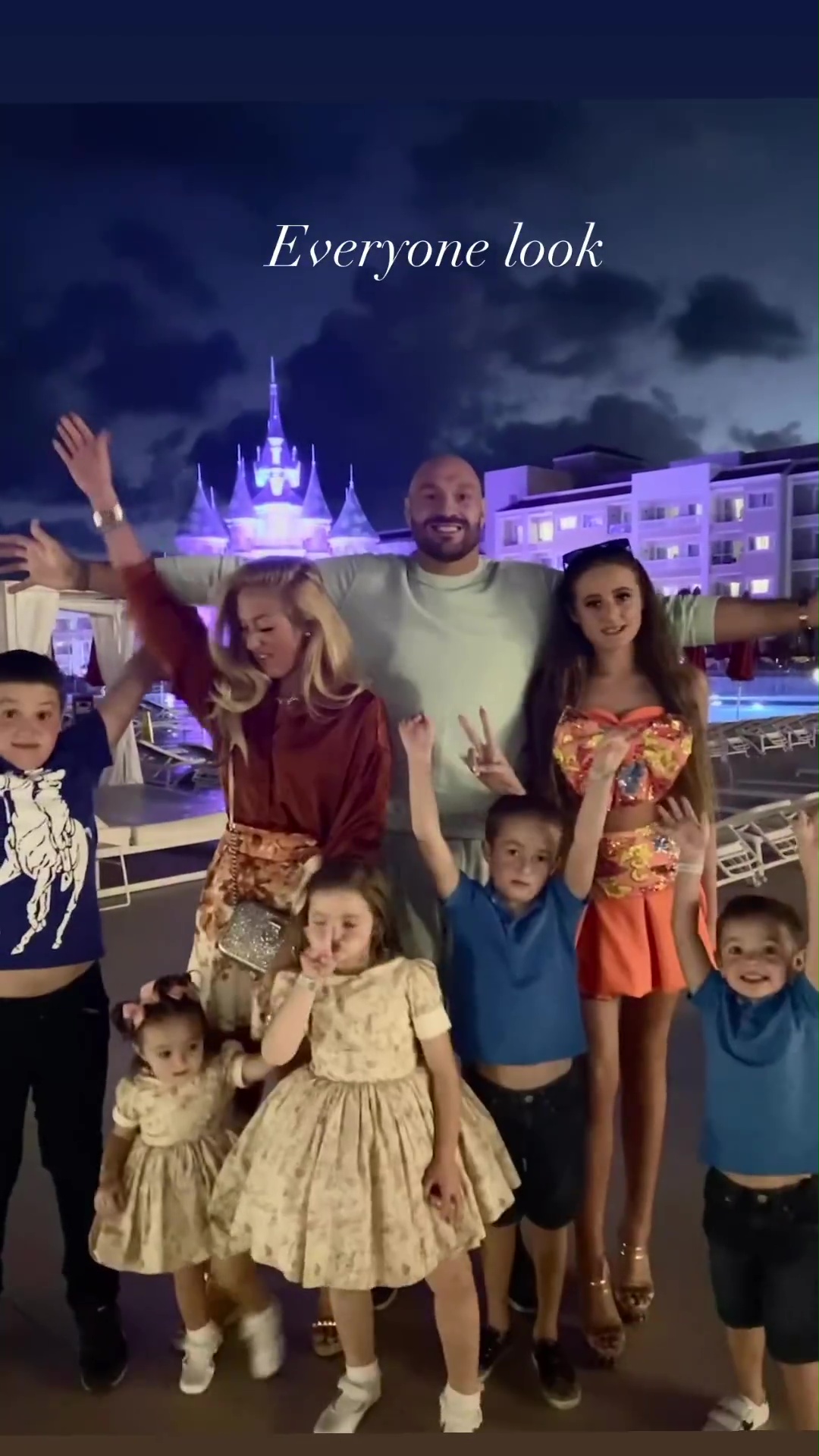 Tyson Fury and Paris go on a family vacation with the whole family while Brit star Usyk prepares for his ring return