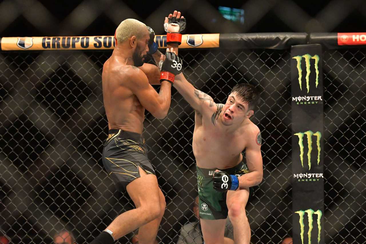 After UFC 283 victory over Figueiredo, Brandon Moreno was hurried from the arena by his fuming Brazilian fans who pelted him with beer and food.
