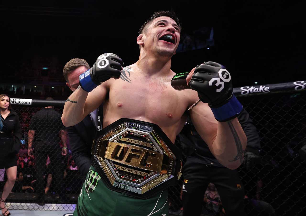 After UFC 283 victory over Figueiredo, Brandon Moreno was hurried from the arena by his fuming Brazilian fans who pelted him with beer and food.