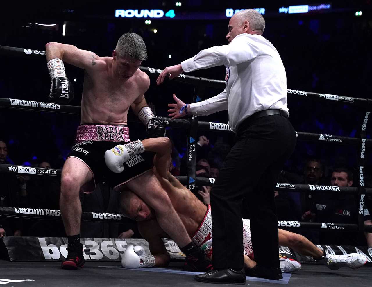 Chris Eubank Jr. left with a horrendously swollen eye after a suspected orbital fracture.