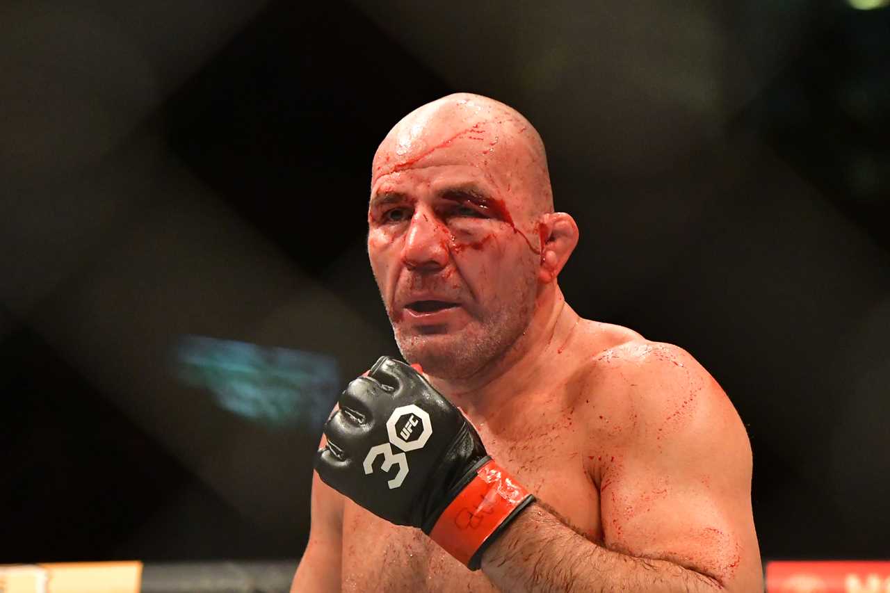 Glover Teixeira, UFC legend, shows his heavily-bandaged face after a brutal and bloody loss to Jamahal Hill