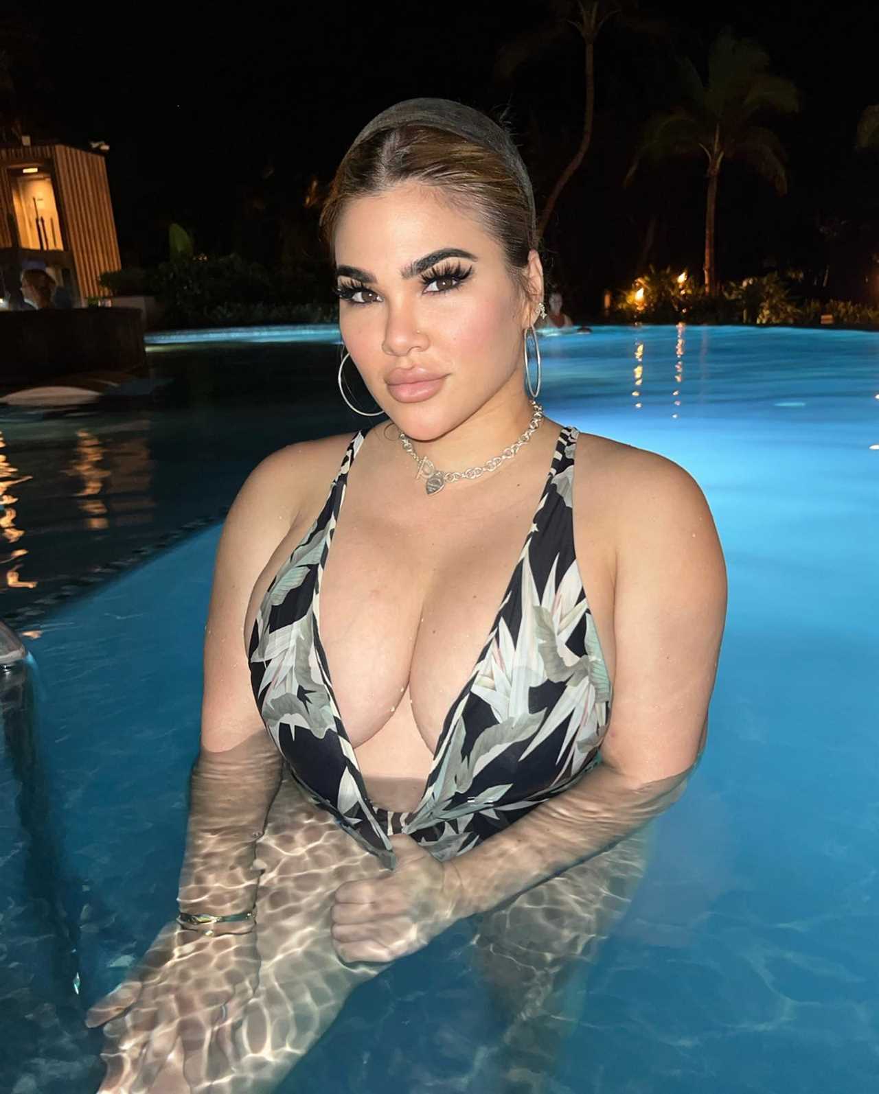Busty OnlyFans, ex-UFC star Rachael Osovich sends fans wild with Paige VanZant rival stuns wearing barely-there onepiece