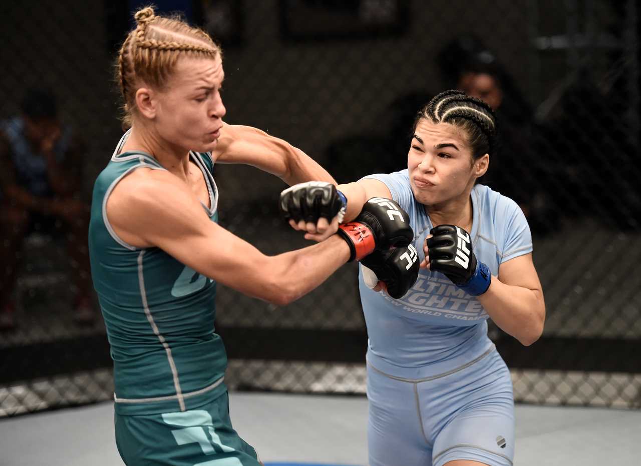 Busty OnlyFans, ex-UFC star Rachael Osovich sends fans wild with Paige VanZant rival stuns wearing barely-there onepiece