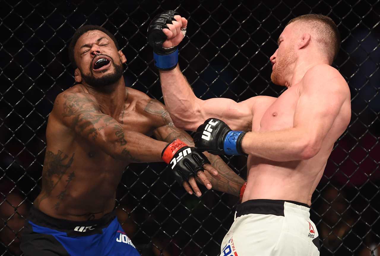 What is Justin Gaethje's age and UFC record?