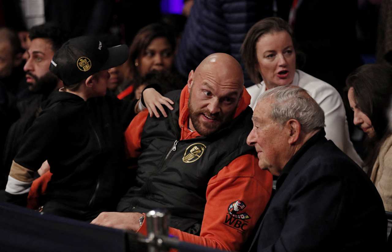 Tyson Fury watches Anthony Yarde vs Artur Betterbiev, while Bob Arum promotes the Oleksandr Usyk fight.