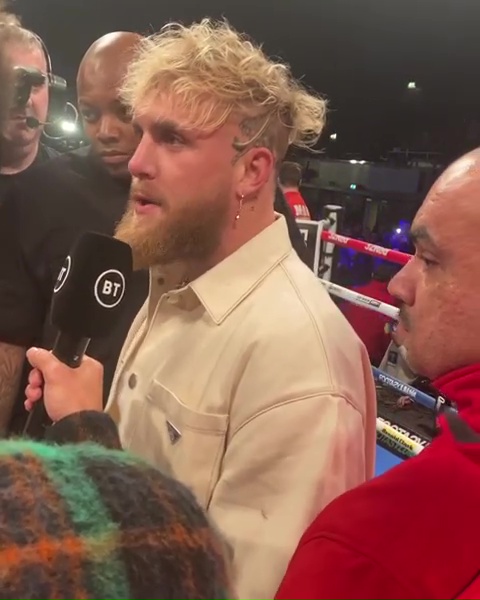 We settle it in Saudi - Derek Chisora's incredible ringside video of Jake Paul's intense face-off against Tommy Fury.