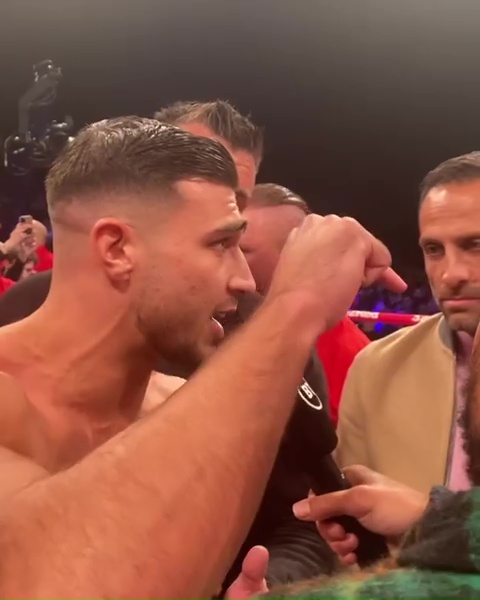 We settle it in Saudi - Derek Chisora's incredible ringside video of Jake Paul's intense face-off against Tommy Fury.