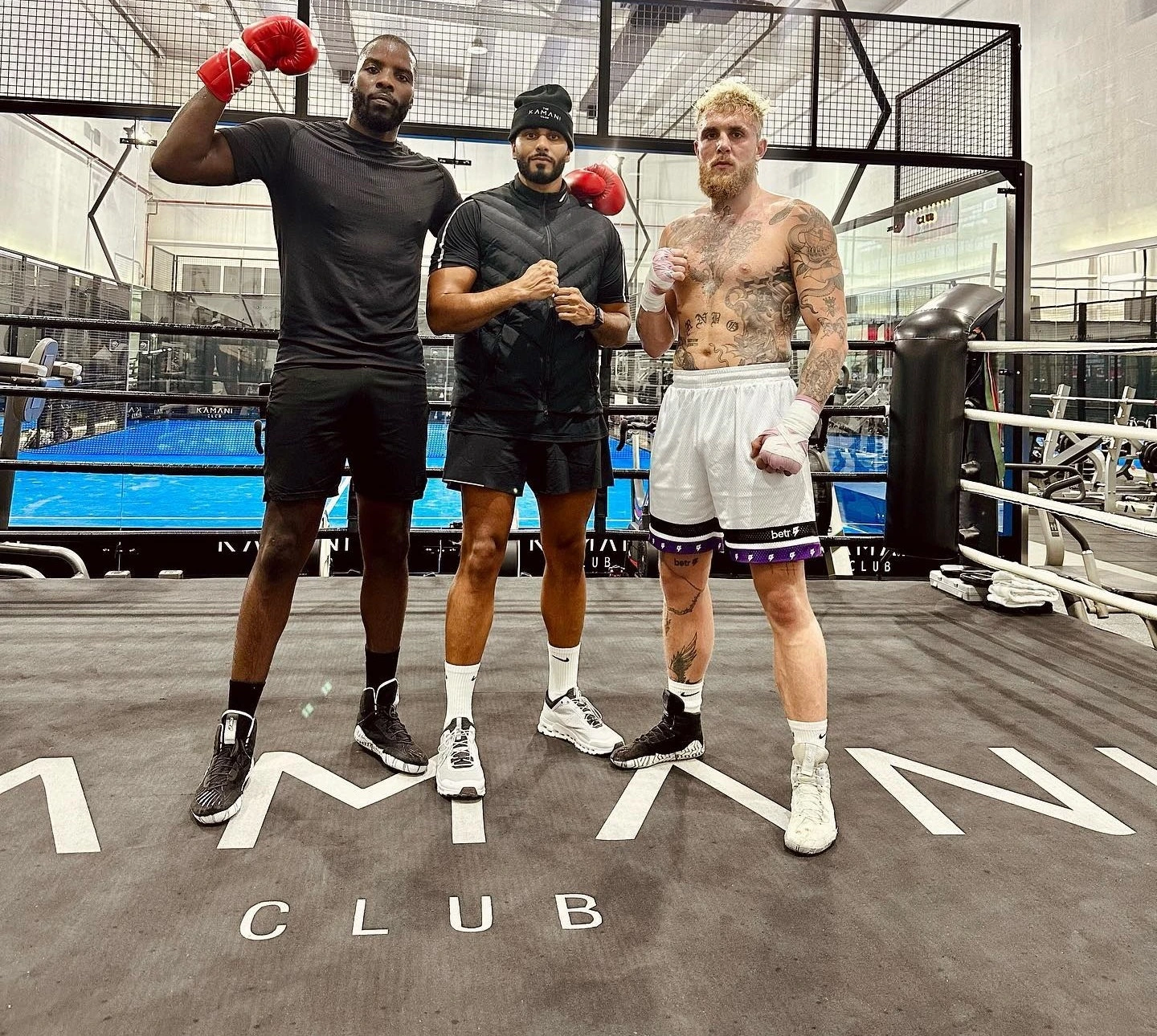 Jake Paul's Tommy Fury training camp with a gym that has strong connections to Molly Mae’s PrettyLittleThing