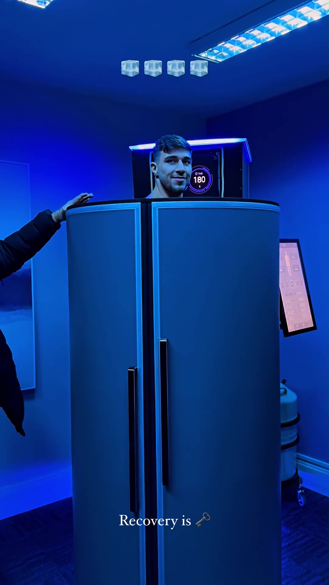Tommy Fury is able to recover in a brutal cryotherapy chamber while preparing for his fight against Jake Paul