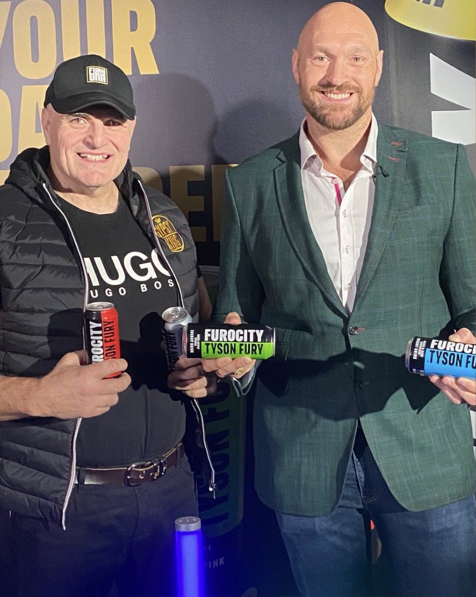 Tyson Fury's sales of energy drinks have soared by 300% since dad John launched KSI and Logan Paul’s Prime 'cat’s p***in a bottle'.