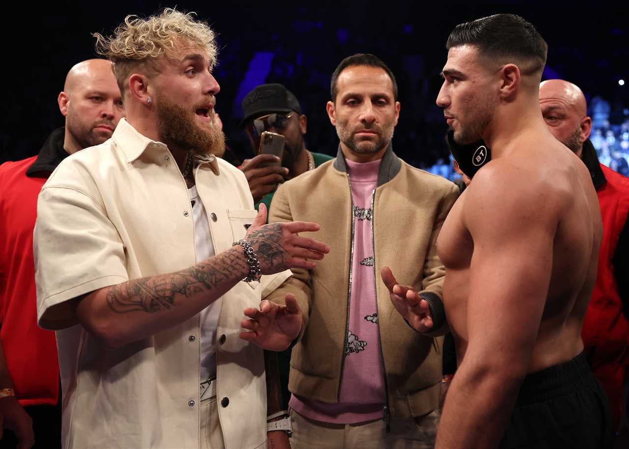 Tyson Fury jokes that Tommy, his brother, will go mad after taking a picture with Jake Paul in advance of bitter grudge fight