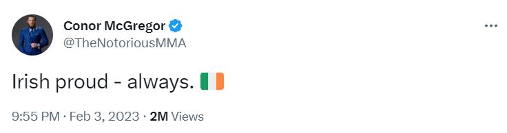 Conor McGregor seems to be retaliating against Liam Neeson, after he called him a 'leprechaun who gives Ireland bad names'