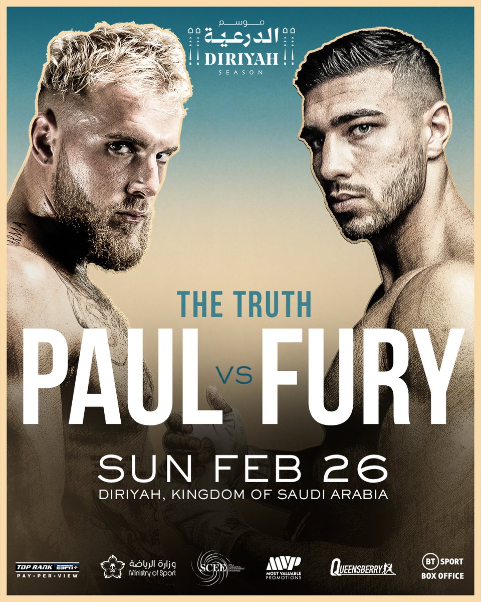 Jake Paul vs Tommy Fury - Date, UK Start Time, Live Stream, TV Channel and Undercard for massive Saudi fight