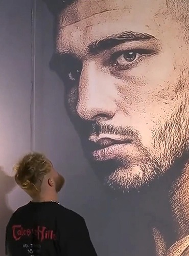 After vowing to defeat bitter rival in four rounds, Jake Paul meets Tommy Fury poster after a press conference snub