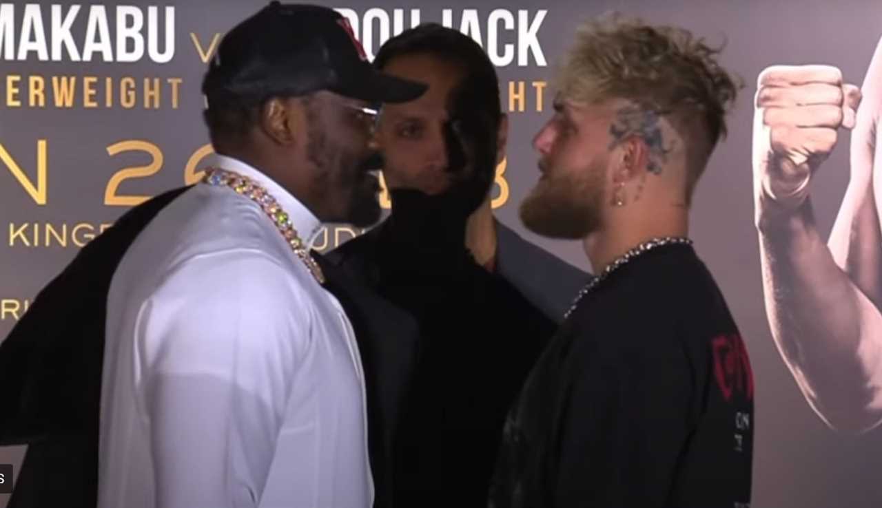 Jake Paul and Derek Chisora are forced to have a bizarre fight as Tommy Fury refuses a press conference.