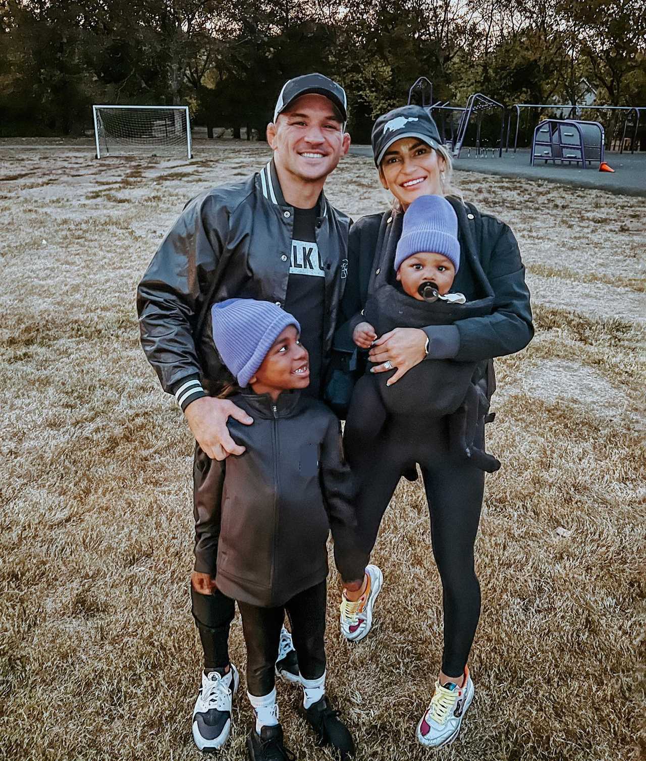 Michael Chandler warns Conor McGregor that he will be SMACKED by his wife and children if he doesn't bring them up before the UFC fight.