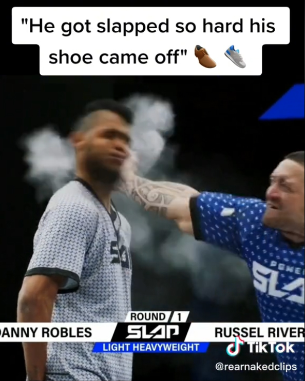 Dana White is shocked when a competitor gets so rough that his shoe falls off.