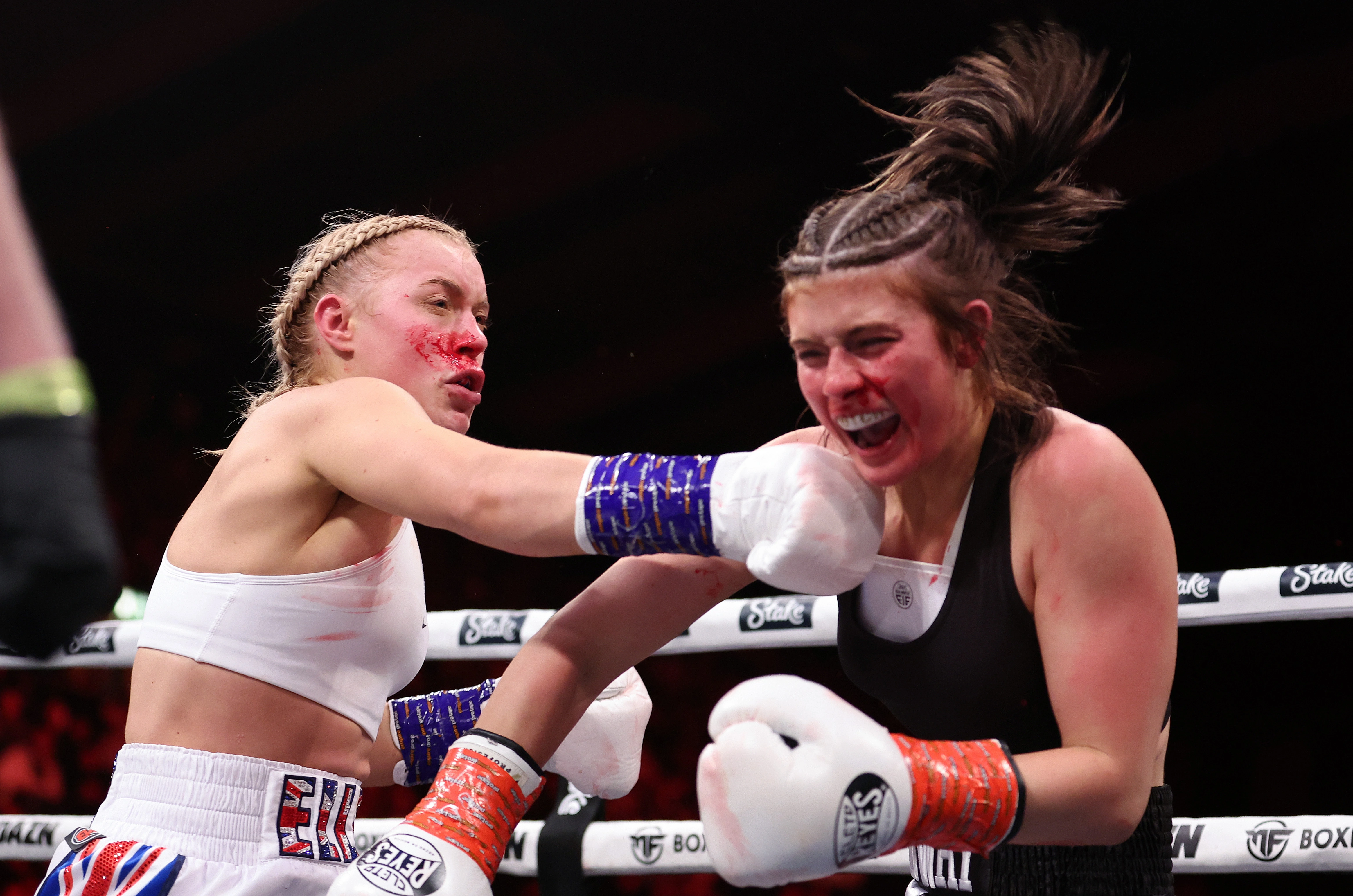 Elle Brooke, a model and boxer for OnlyFans, teases a sensational tag team match with her best friend Ebanie Bridges