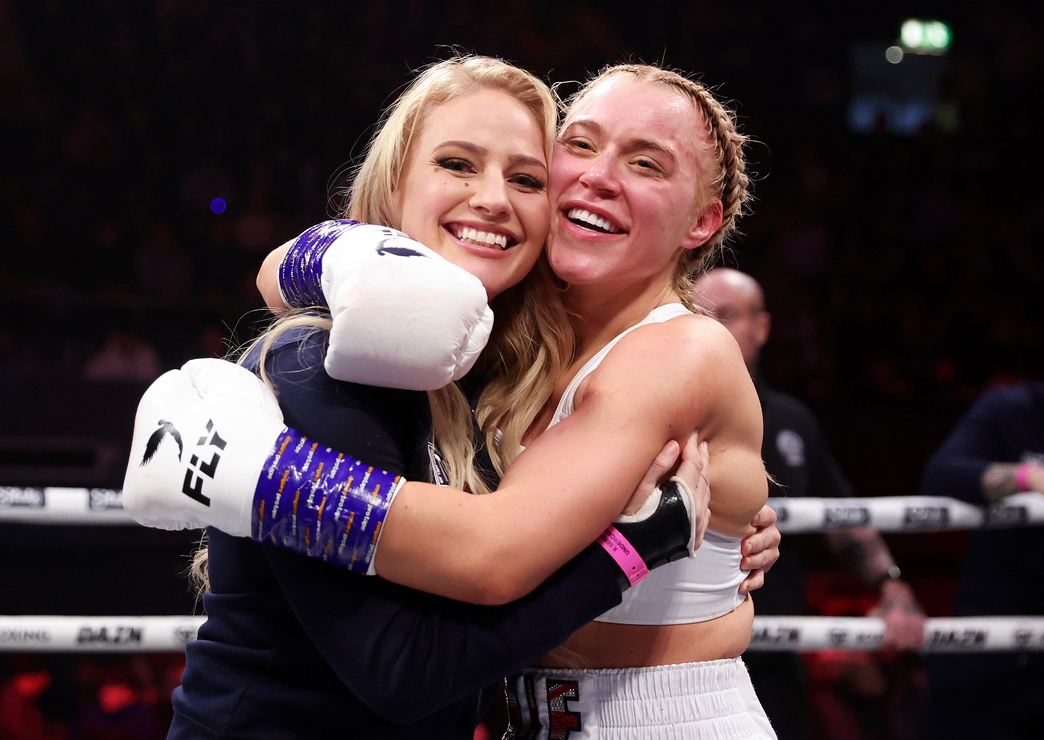 Elle Brooke, a model and boxer for OnlyFans, teases a sensational tag team match with her best friend Ebanie Bridges