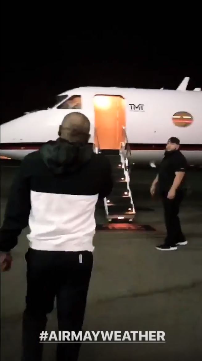 Floyd Mayweather has a PS50m private plane, where he gambles and plays poker.