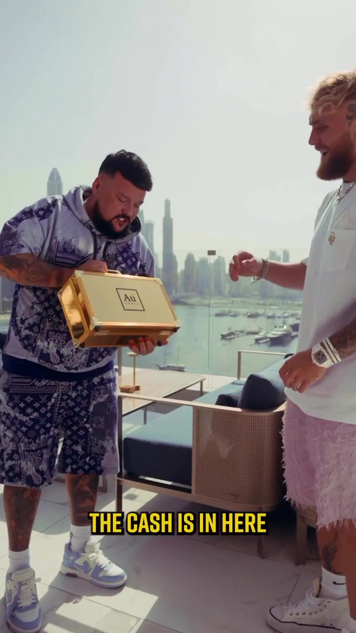 Jake Paul has VODKA tattooed on his arm by DJ Charlie Sloth, after a $250,000 bet. This is ahead of Tommy Fury fight