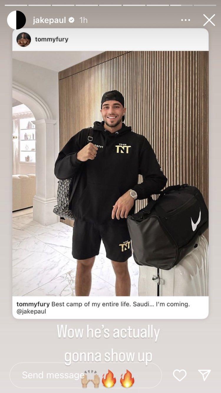 Jake Paul and Molly Mae respond to Tommy Fury's flight out to Saudi Arabia in search of a fight with YouTubers