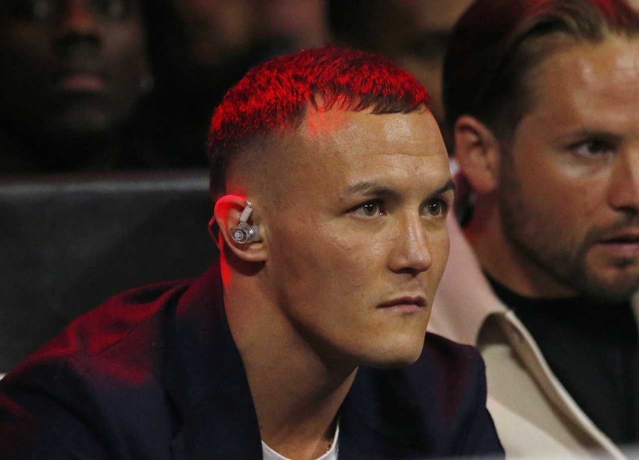 Watch as Josh Warrington and Mauricio Lara come to blows at ringside. Brit accuses his rival of spitting at Wood KO.