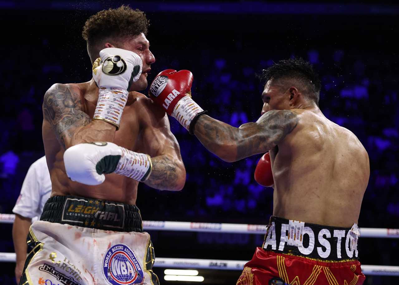 After being brutally KOed by Mauricio Lara, Leigh Wood's hopes of an all-Brit title clash vs Warrington are ruined.