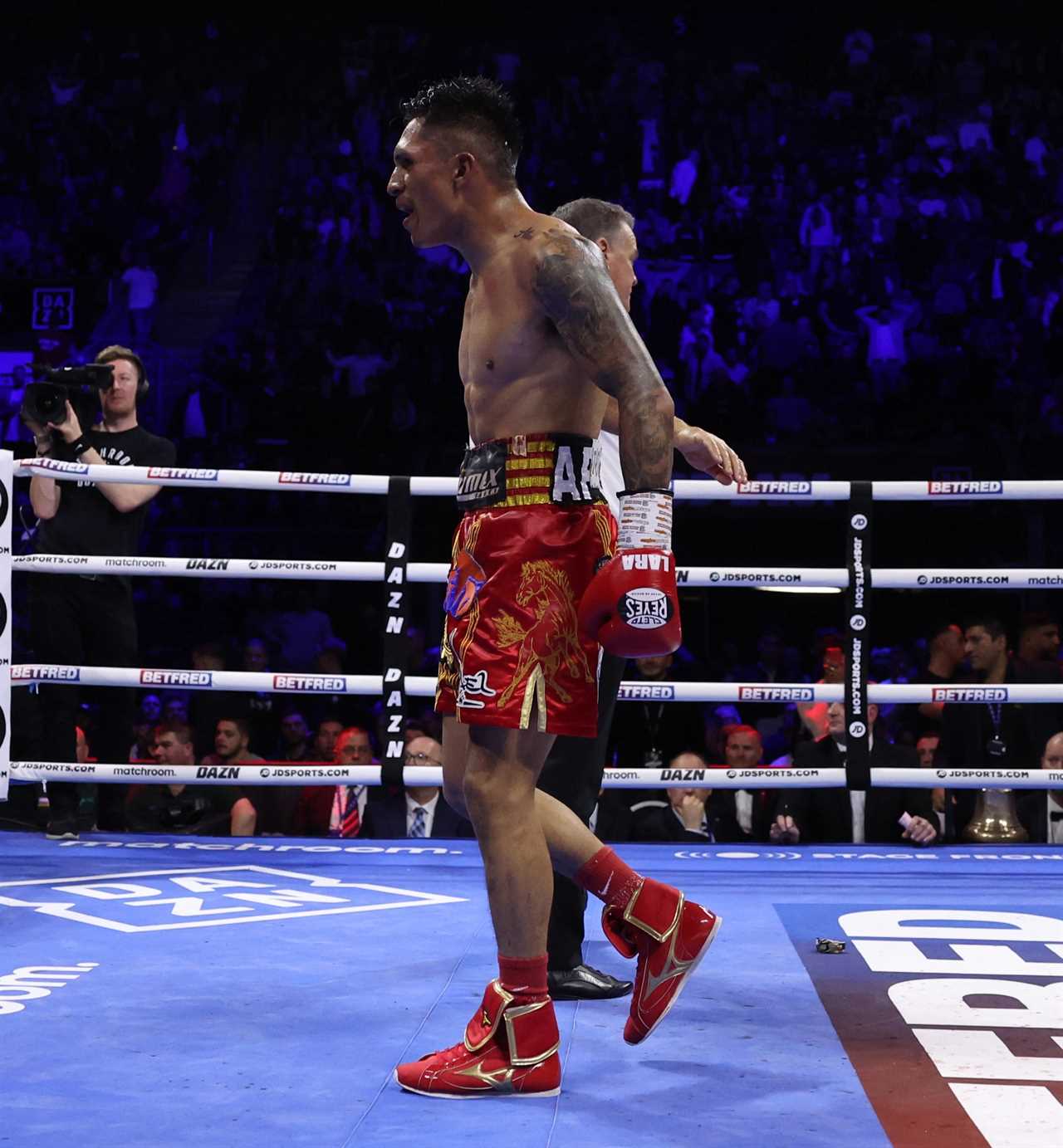 After being brutally KOed by Mauricio Lara, Leigh Wood's hopes of an all-Brit title clash vs Warrington are ruined.