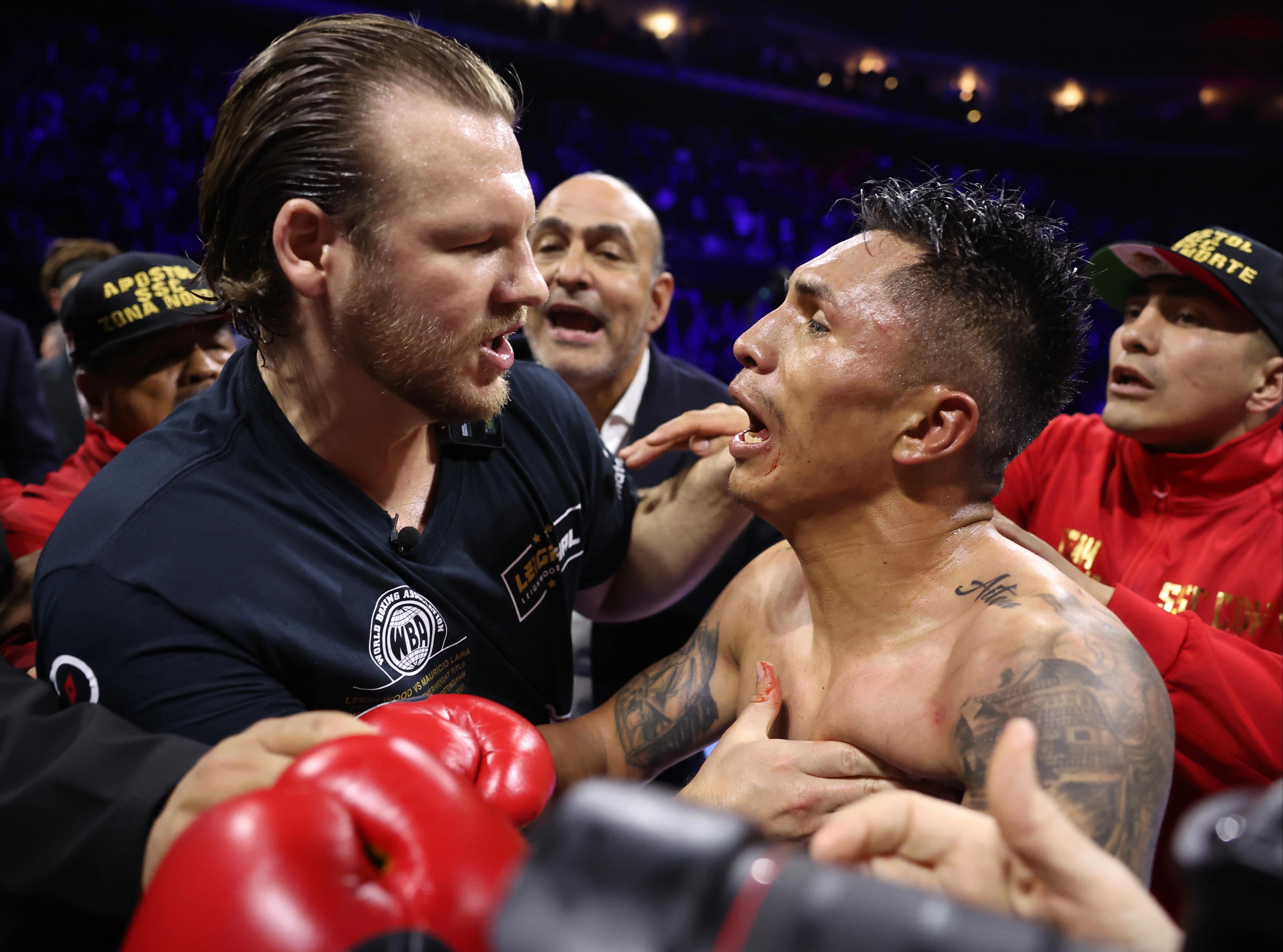 After being brutally KOed by Mauricio Lara, Leigh Wood's hopes of an all-Brit title clash vs Warrington are ruined.