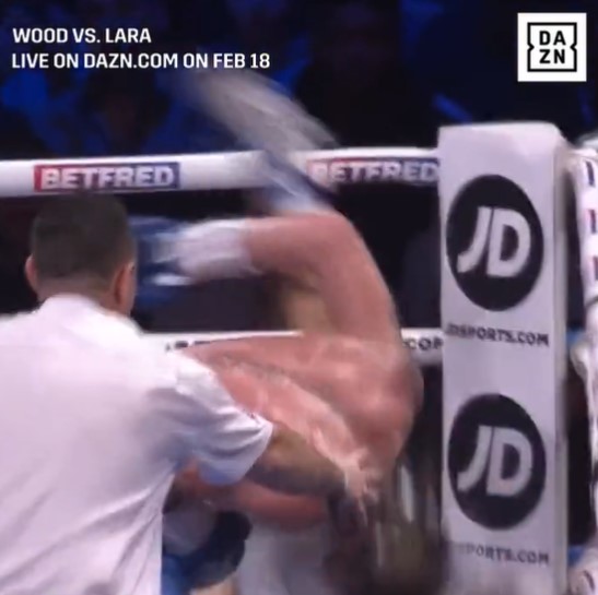 See Dalton Smith, British super-lightweight champion, grab his opponent before slamming him to the ground in ugly scenes